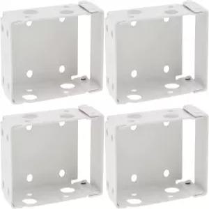 1-1/2인치 x 2-1/4인치 헤드레일이 있는 로우 프로파일 수평 블라인드용 HOJLKLD 4팩 2인치 박스 장착