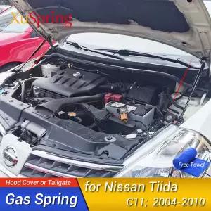 닛산 Tiida C11 Versa Latio 2004-2010 용 자동차 후드 스트럿 바 리프팅 충격 댐퍼 스프링 브래킷 유압로