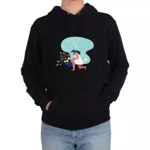 [하프클럽/]후드티 식물 봄 노란꽃 식목일그림 다양한 색상 사이즈