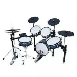 드럼패드 메쉬 심벌 연습용 악기 T580 블루 5드럼4심벌우드케이스