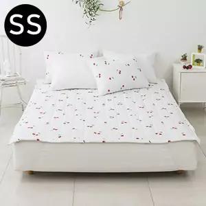 시어서커 여름 밴딩패드 SS 화이트 체리 슈퍼싱글