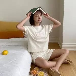 온나핏 조거팬츠 자수 골덴바지 라운드넥 치마바 (WFKBNJ2)