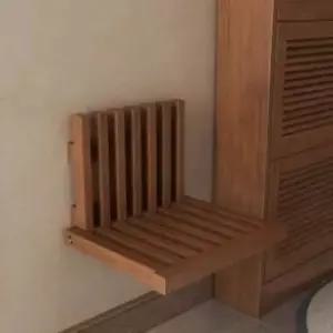 접이식 벽걸이 신발 붙박이 의자 절약형 벽면 현관 틈새