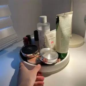 다용도 원형 회전 트레이 정리대 화이트 (WFKBIN3)