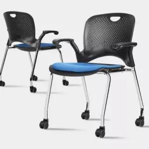 다용도 간이 일반의자 플라스틱 오피스 학원 공부의자 (WFKBJLP)