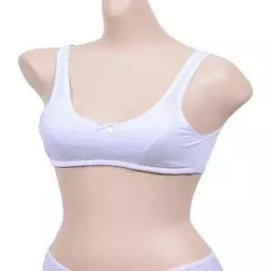 [하프클럽/]주니어 에어쿨 컵 매쉬 패턴 스포츠 1단계 AA컵 흰색 디자인