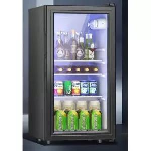 스마트 프라이빗 와인냉장고 캐비닛 술장고 미니냉장고 소형 58L 화이트 라이트