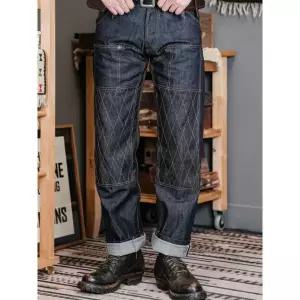 스피드 라이딩진 오토바이 청바지 바이크 남성 데님 퀼팅 14oz 오리지널 카우 S