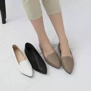 플랫단화 여자로퍼 통굽단화 컴포트화 플랫 정장구두