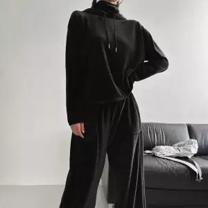 [신세계라이브쇼핑][옷자락] 여자 소프트 골덴후드 언발 티셔츠 밴딩 조거팬츠 세트