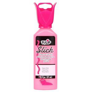 튤립 65039 치수 패브릭 페인트 1.25온스 슬릭 네온 핑크