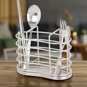 젓가락수저통 스텐수저보관통 설거지 스텐숟가꽂이 젓가락 수저 안정적 (WFKBKBL)