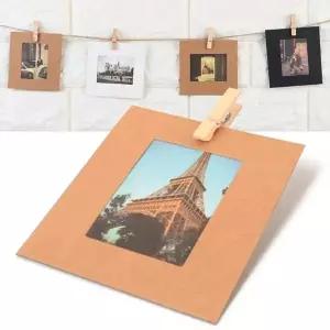 종이액자 세트 소 10P 사진 나무집게 페이퍼 프레임 (KYR-WE5C44C)