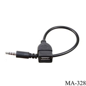 3.5mm 남성 오디오 AUX 잭 USB 2.0 유형 OTG 변환기 어댑터 케이블 자동차 MP3 휴대용 편리한