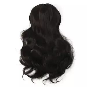 [하프클럽/]블랙 루즈 웨이브 긴머리 가발 여자 패션 통가발
