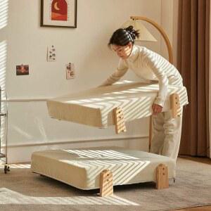 접이식 공간활용 간이 데이베드 침대 제외 라텍스 다목적 쿠션 당직 이동형 조립식 간의