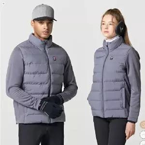 [공장직영 티공장] 엠리밋 LGTWJ27519 겨울 남녀공용 히트엠 경량 하이브리드 자켓 딥그레이