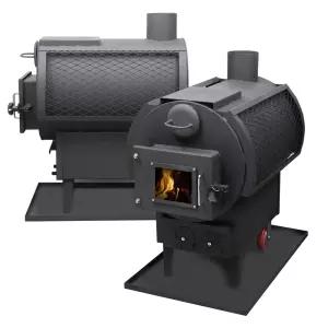 신일 SL-110M 장작나무 화목난로 공장 창고용 주물 로스톨 이동식 바퀴장착 연통난로
