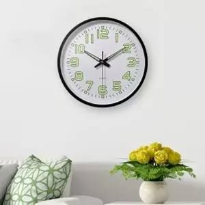 타임글로우 원형 야광 벽시계/거실 디자인 벽걸이시계 (KYR-WBD9FB3)