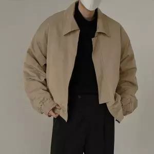 [하프클럽/]바람막이 오버핏 캐주얼 가을 자켓 남자 블루종 아우터 포켓