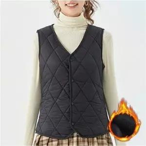 여자 퀼팅조끼 겨울 사무실 기모안감 누빔 레이어드 조끼