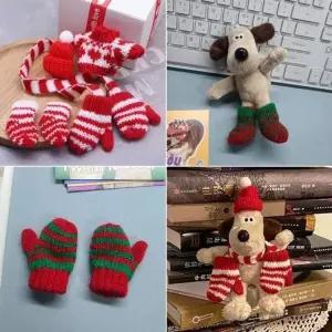 [콩심팥심]니트 초미니 양말 키덜트 인형 소품 장갑 인형옷 재료