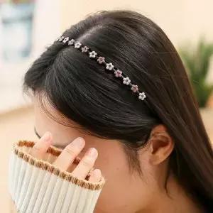 [하프클럽/셀러허브_여성트랜드패션]꽃 심플헤어밴드 디자인머리띠 헤어밴