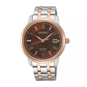 [세이코알바]세이코 프레사지 남성 남자 로즈골드 실버 메탈시계 SRPF28J1