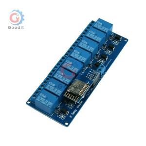 4/8 채널 릴레이 모듈 아두이노 ESP8266 용 옵토커플러 절연 하이 로우 레벨 트리거 DC 5V 12V