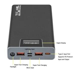 DIY 급속 충전 배터리 케이스 외부 쉘  휴대용 8x18650