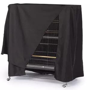 닭모이통 앵무새옷 야외 대형 방수 커버 새장 계란 새모이통 휴대용 앵무새사료 닭장 검은색