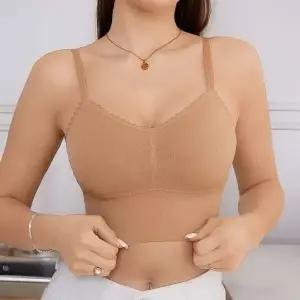 레이스 나시 브라탑 예쁜 브라 와이어리스 런닝 여성 (WFKC2ZR)