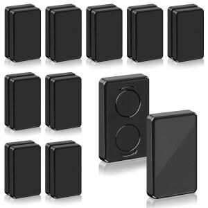 18개 야외 커튼 웨이트, 플라스틱 랩드 마그네틱 드레이퍼 강풍을 위한 방수 헤비 듀티 자석, 샤워 커튼, 식탁보, 깃발(블랙)