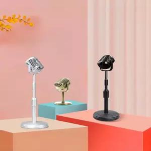 마이크모양 모형 가짜 골동품 실버 엔틱 장식품 복고풍