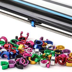 10PCS MTB 자전거 케이블 호스 버클 클립 하우징 브레이크 프레임 고정 튜브 가이드 버튼 시프터