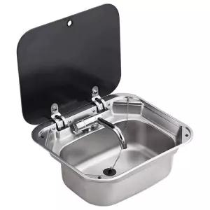 캠핑카 세면대 스텐 카라반 설거지 사각 차박 세면기 개수대 싱크 화장실 스테인리스