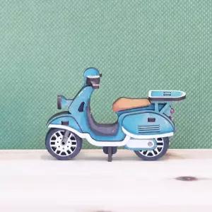 나무 모형 조립 63빌딩 DIY 미니 스쿠터 오토바이