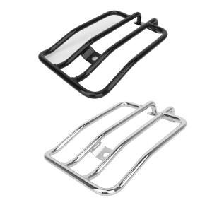 오토바이 크롬 블랙 후면 수하물 랙 지원 선반 솔로 시트 Harley Sportster Iron XL 883 1200 2004