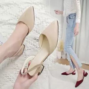 [하프클럽/]여성 뾰족코 펌프스 구두 1P 스트랩 정장 스틸레토