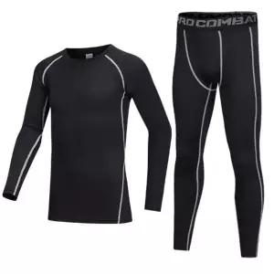 [하프클럽/]남성 보드 스키 겨울 운동 기모레깅스 상하의 세트