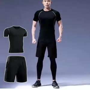 [하프클럽/]신축성 티셔츠 반바지 스포츠 트레이닝복 상하의 세트