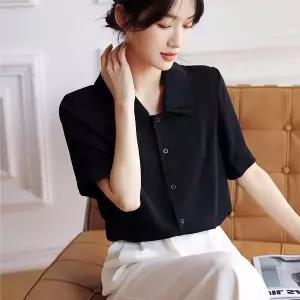 [하프클럽/]가을블라우스코디 카라 블라우스 베이직 이중