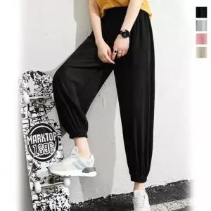 [하프클럽/]데일리 면반바지 셔링 소재 포인트 여름 시원한 여성