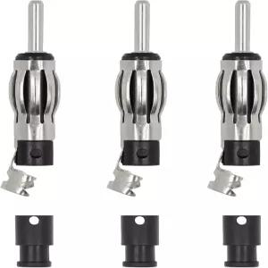 슈케퍼 3PCS 범용 DIN 플러그 어댑터 자동차 라디오 커넥터 안테나 크림프 수리 키트 스테레오 CD DVD FM