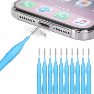 10팩 휴대폰 청소 키트 17개의 16 프로 맥스 스피커 및 리시버를 위한 막힘 방지 미니 먼지 제거 도구