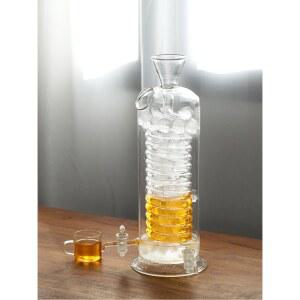 유리냉각 커피포트 핸드드립 아이스 나선형 쿨링포트 냉각기 내열냉각