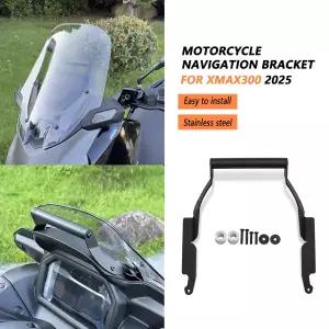 XMAX300 2025용 폰 스탠드 X-MAX 300 테크 MAX 2025 바이크 오토바이 GPS 마운트 내비게이션 플레이트 브래
