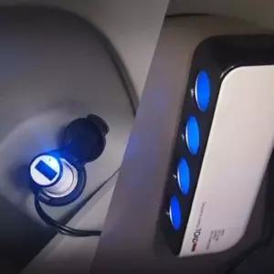 카데코 토드 USB 4구 소켓 시거잭 전기용품 자동차용품 생활 건강