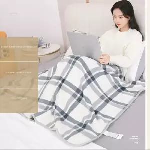 무릎담요 겨울 극세사 똑딱이 담요 무릎 블랭킷 도서관