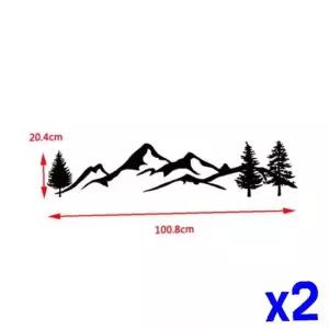 캠핑카 꾸미기 카라반 스티커(100.8x20.4cm) x2개